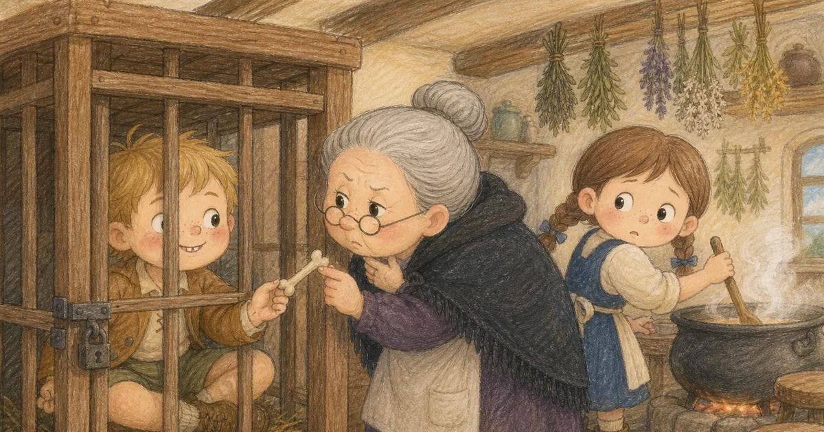 糖果屋插畫:第 5 段