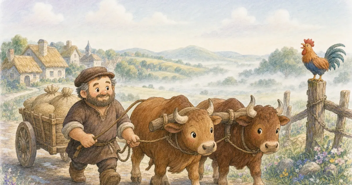 赫拉克勒斯與車夫插畫：第 1 段