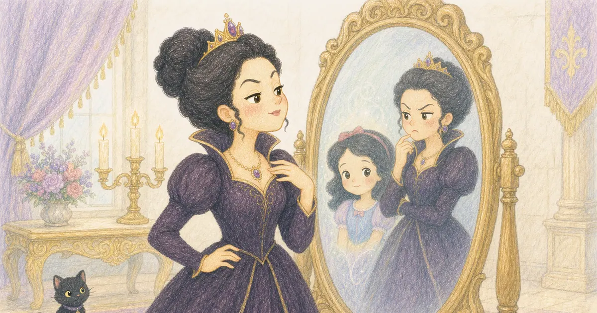白雪公主插畫:第 2 段