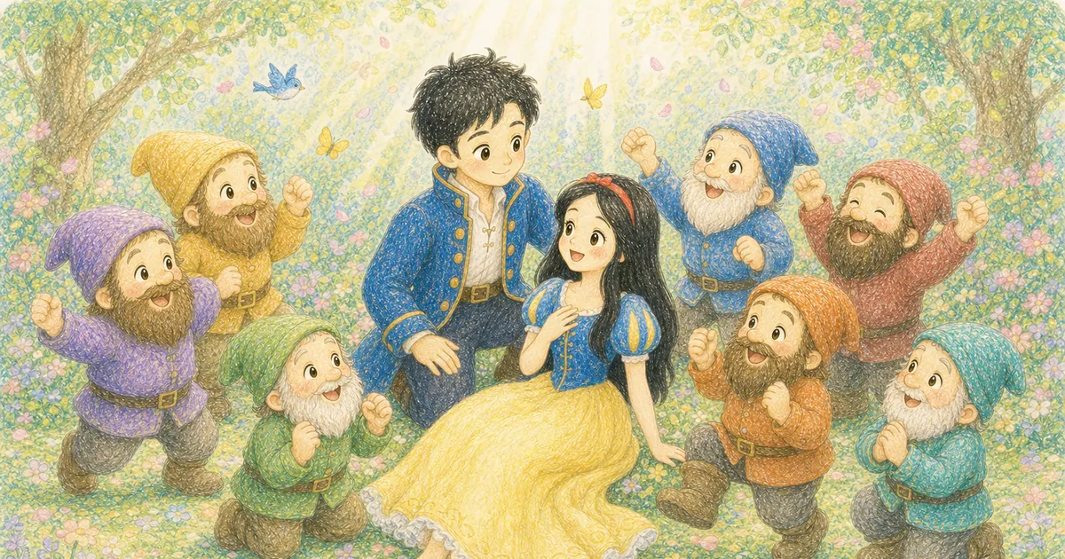 白雪公主插畫:第 8 段