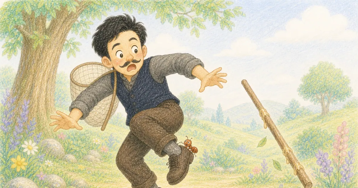螞蟻與鴿子插畫:第 5 段