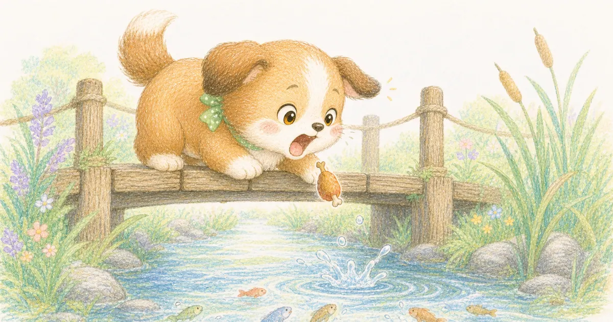 狗與影子插畫：第 4 段