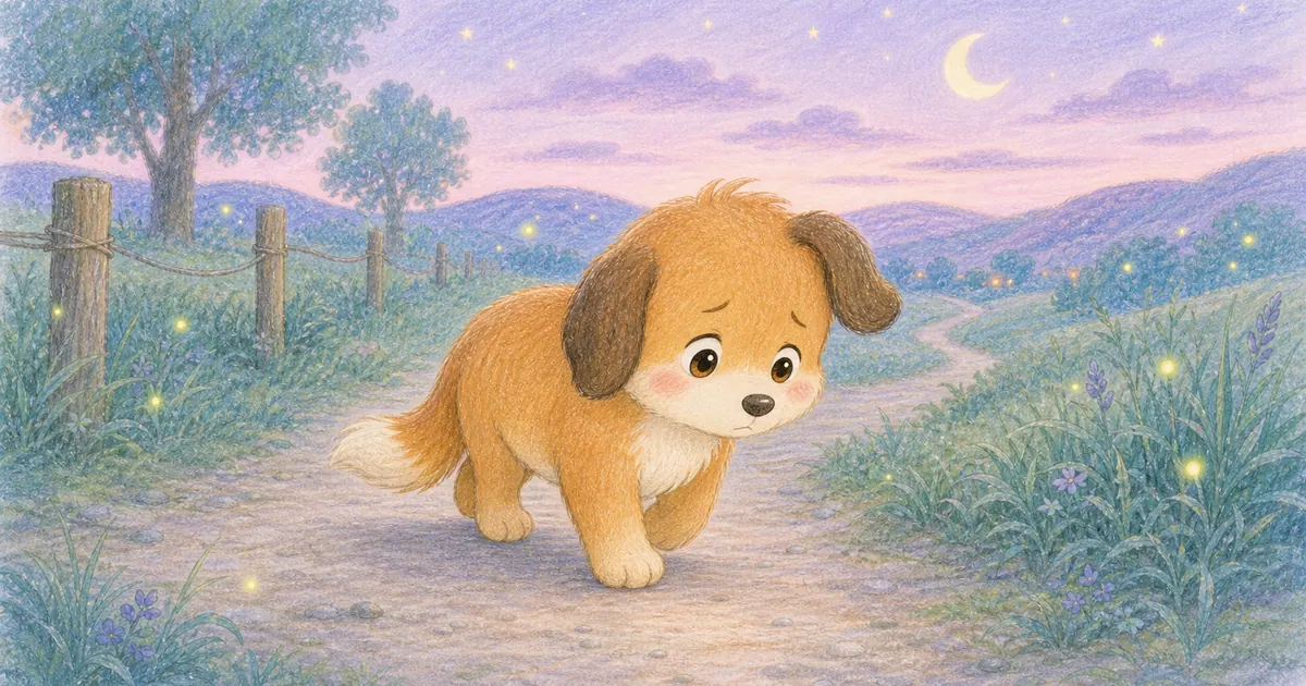 狗與影子插畫：第 6 段