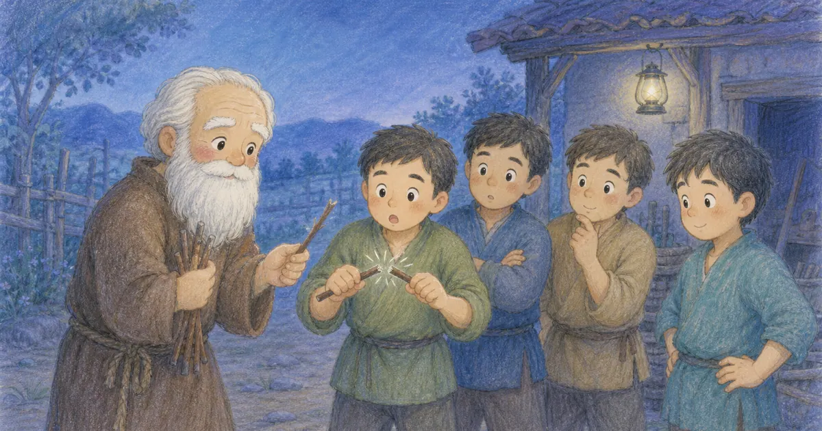 父親與他的兒子們插畫：第 4 段
