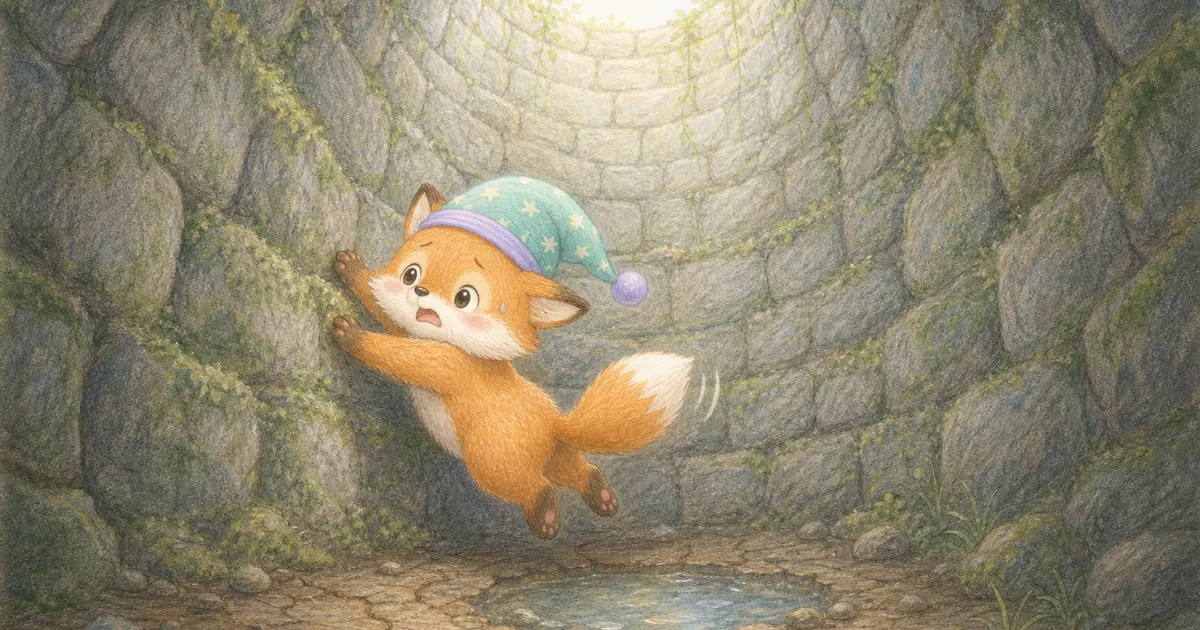 狐狸與山羊插畫：第 2 段