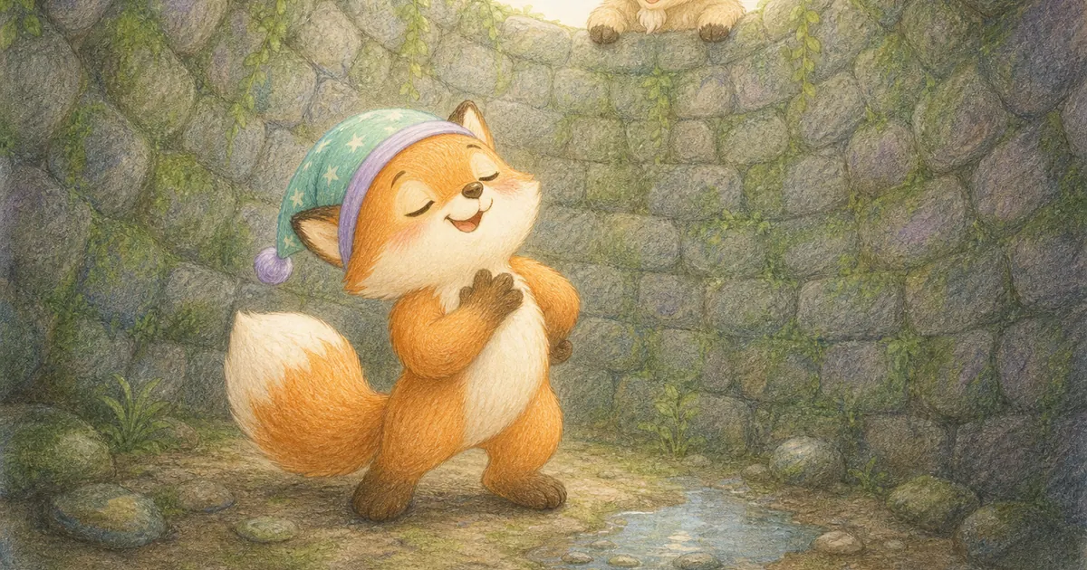狐狸與山羊插畫：第 4 段