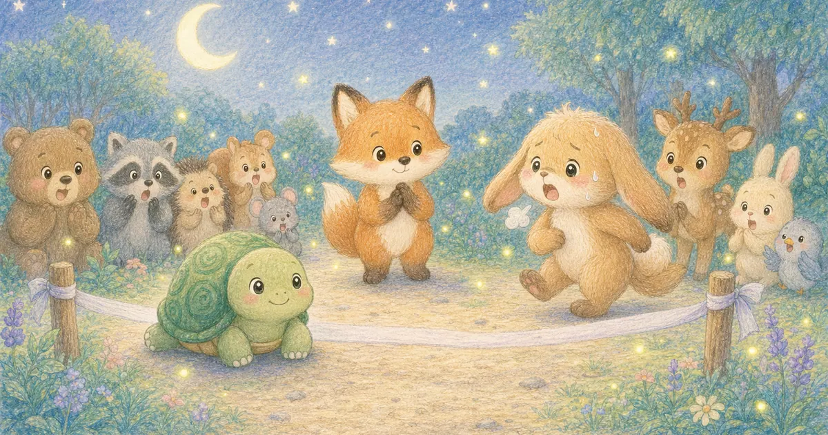 龜兔賽跑插畫：第 7 段