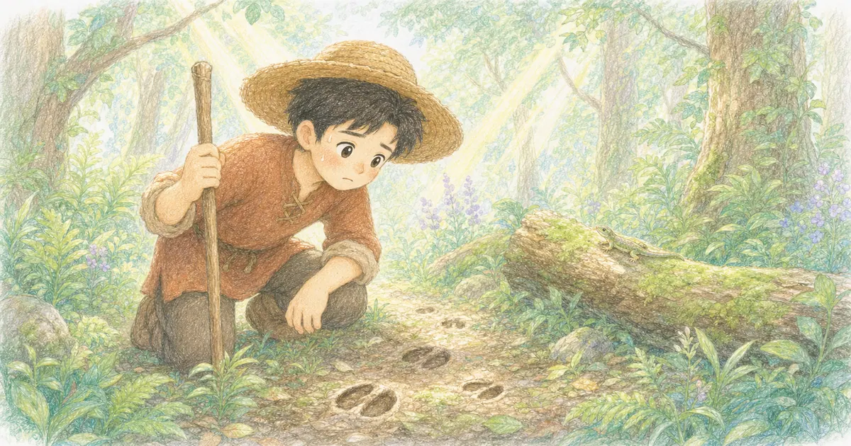 牧人與走失的小牛插畫：第 2 段