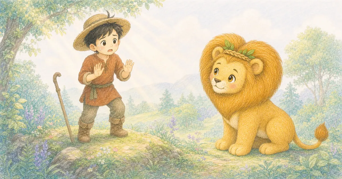 牧人與走失的小牛插畫：第 5 段