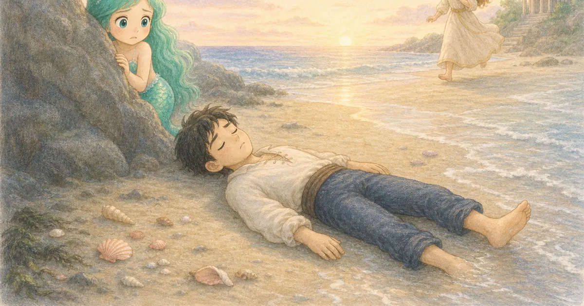 小美人魚插畫:第 3 段