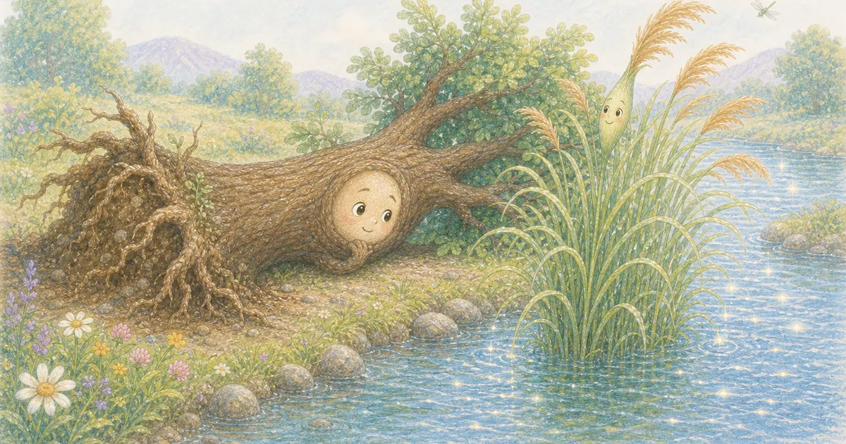 橡樹與蘆葦插畫:第 7 段