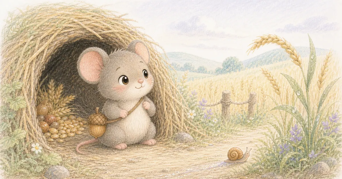 城裡老鼠與鄉下老鼠插畫：第 8 段