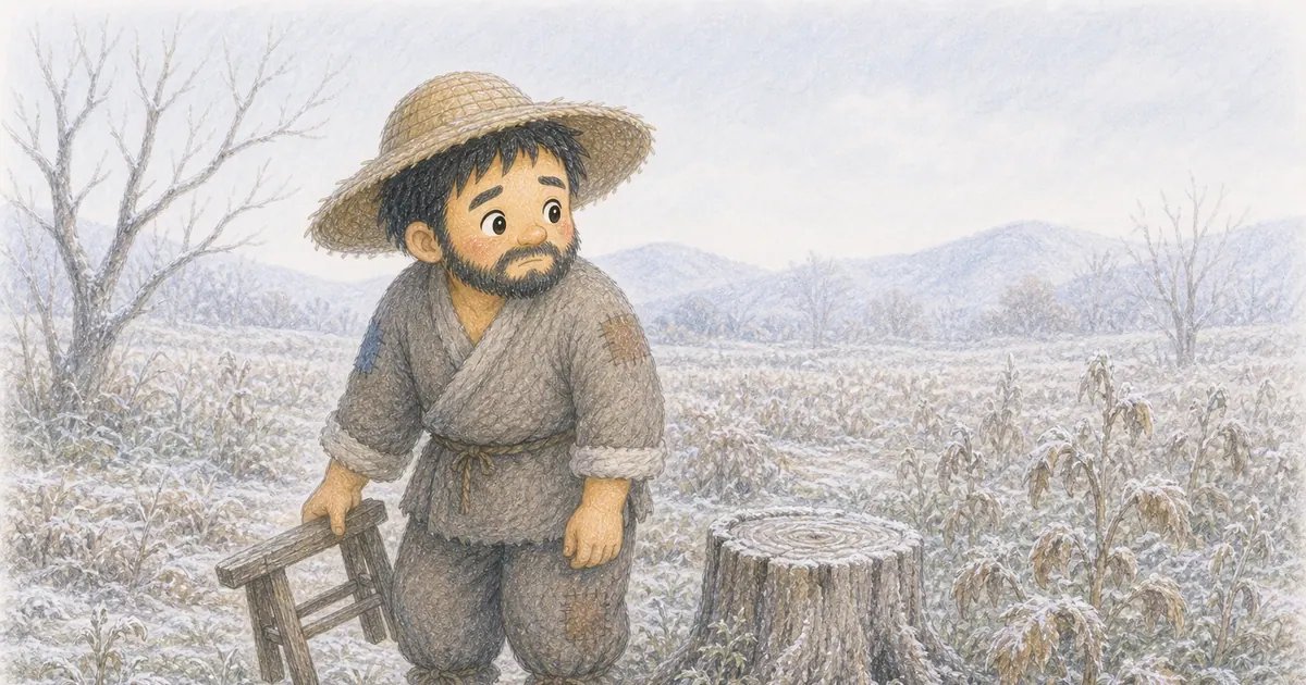 守株待兔插畫:第 6 段
